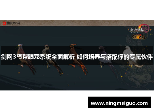 剑网3丐帮跟宠系统全面解析 如何培养与搭配你的专属伙伴